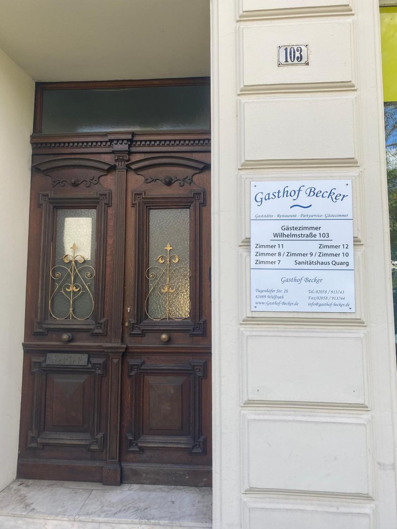 Wulfrath Gaestezimmer Gasthof Becker酒店 外观 照片